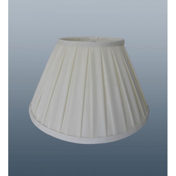 Enya Box Pleat 8 Shade In Light Cream Colour For Table Lamp Or